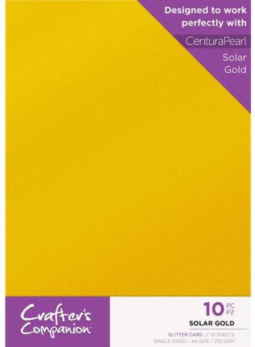 Glitter Card A4 Solar Gold (CPG10-SGOLD)